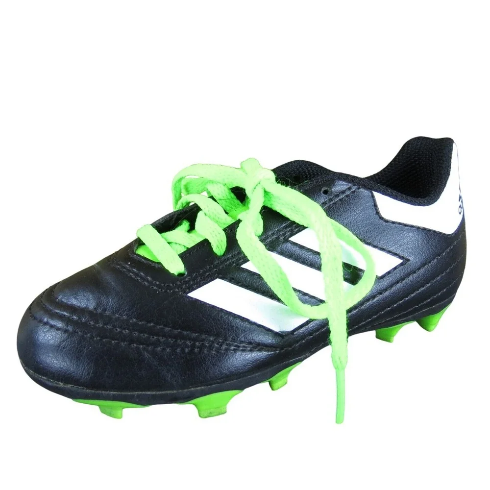 adidas Boys Sneaker Goletto‎ Soccer Sz T 10 Medium Black Synthetic Lace Up